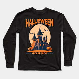 halloween castle Long Sleeve T-Shirt